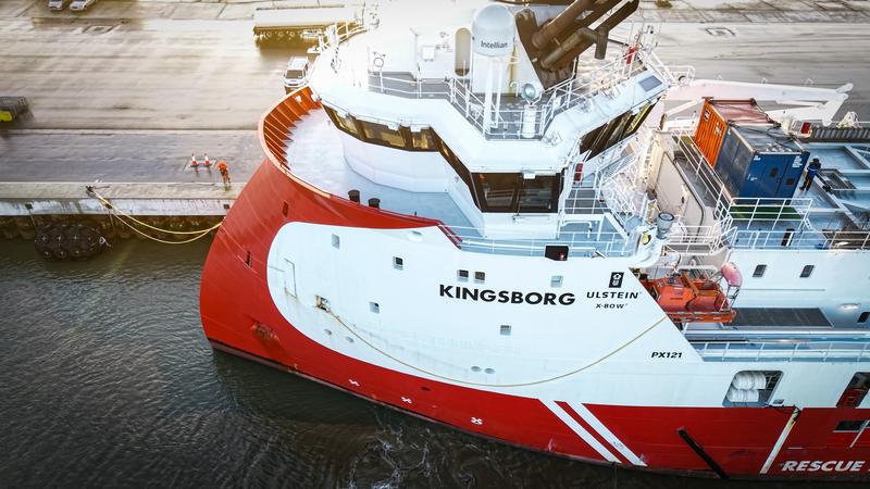MSV Kingsborg alongside in Lowestoft