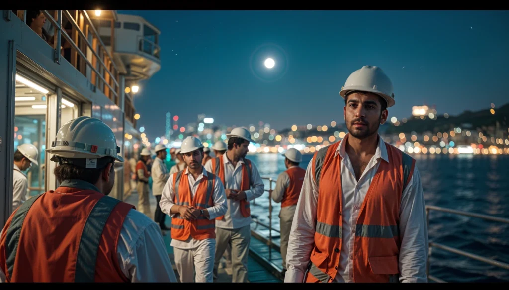 The Floating City: Life Onboard a Construction Vessel